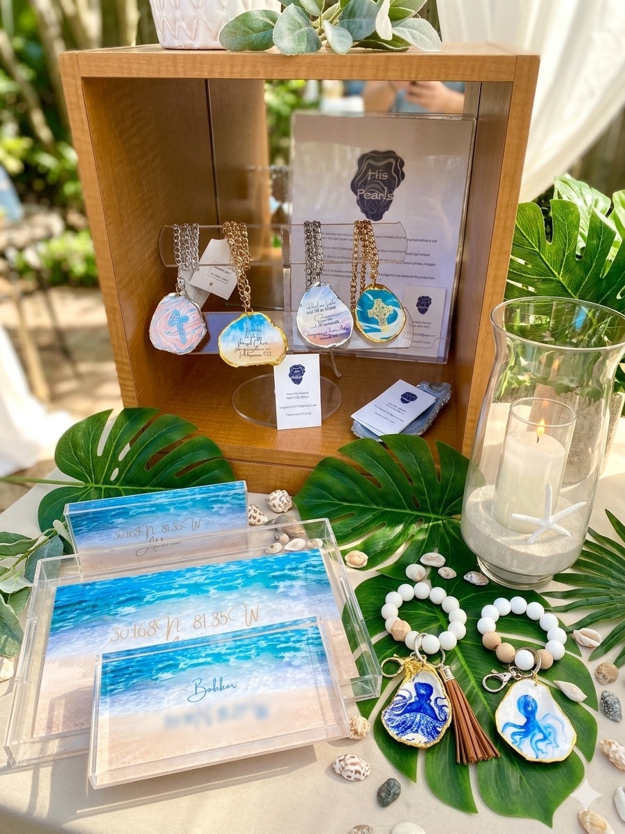 His Pearls booth display